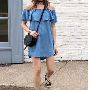 Off the shoulder Denim dress